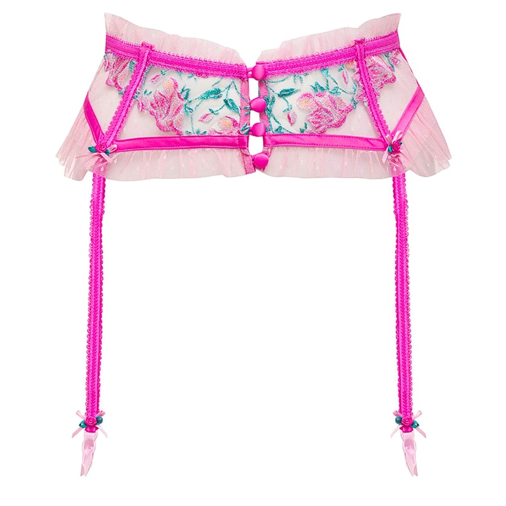 NWT FL&L 🍋 VIVIANE ROSE GARTER BELT